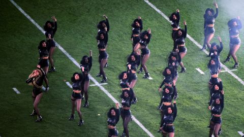 It seemed like a blast from the past - black leather jackets, afros and leather jackets - when Beyonce staged a dance tribute to the Black Panthers during Super Bowl 50's halftime show.