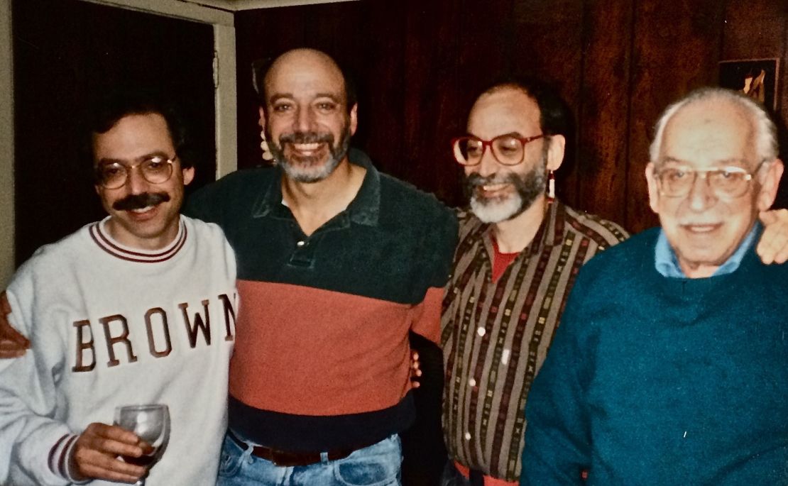 Richard Horn, second from right, with brothers Walter and Paul and their father, Selig.