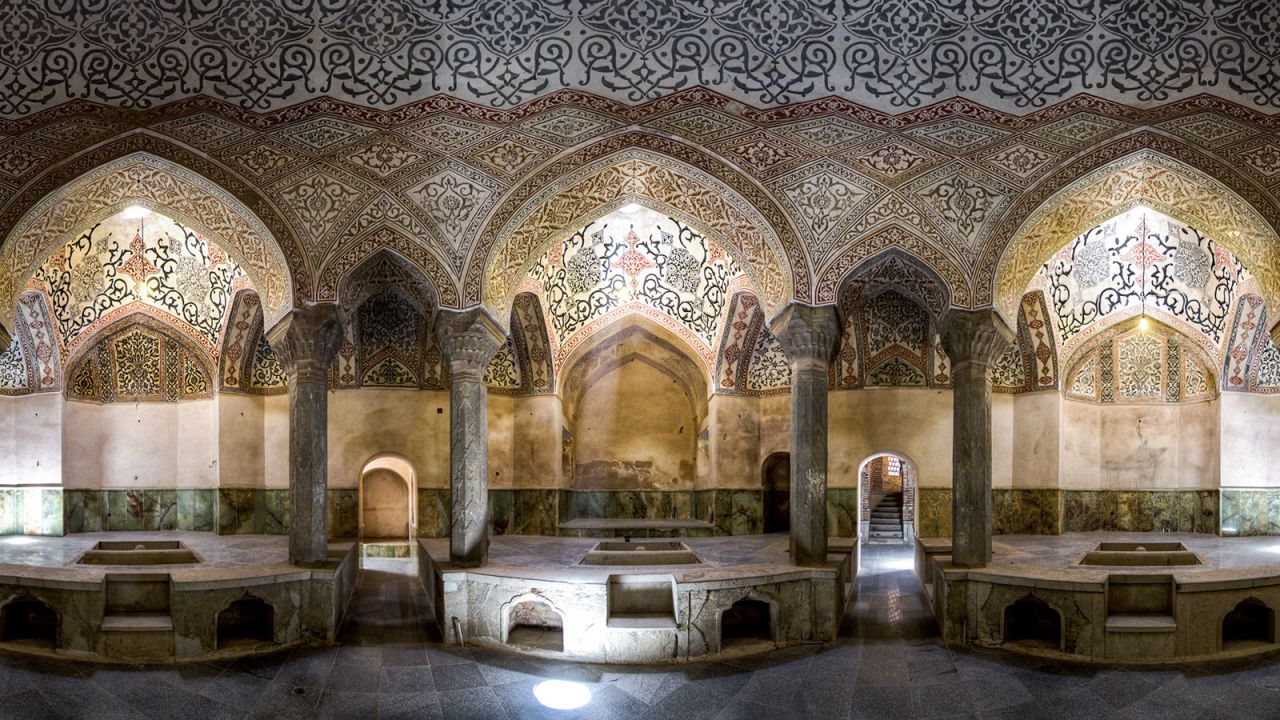 Located in the southwestern Iranian city of Julfa, this bath was originally used by royals of the Safavid dynasty and later opened to the public. 