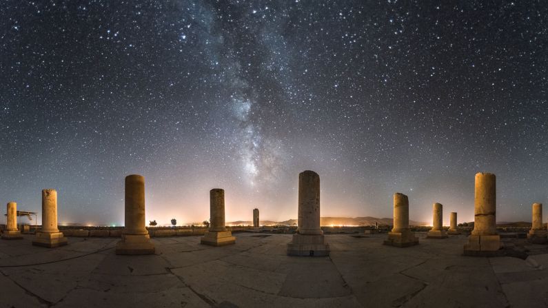 "This is a very important monument, as it is relates to one of the most famous Persian emperors," says Ganji. "The Milky Way is only visible on certain summer evenings where the sky is clear and there's no moon." 