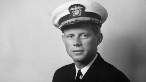 Kennedy enlisted in the military shortly after graduating from Harvard in 1939. As a Navy lieutenant in World War II, Kennedy commanded a torpedo boat in the South Pacific and survived a harrowing crash with a Japanese vessel that killed two of his men. He later earned a medal for rescuing most of his crew. His older brother Joe died in the war on a separate mission. 