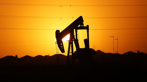 A pumpjack  sits at dawn in the Permian Basin oil field last January near Midland, Texas.