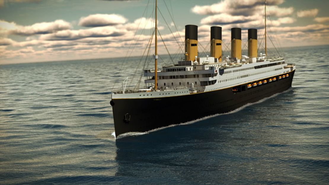A rendering of the Titanic II.