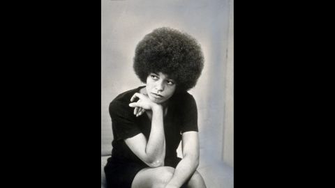 American revolutionary and educator Angela Davis is pictured in November 1969, shortly after she was fired as philosophy professor at UCLA due to her membership in the Communist Party of America. Davis followed up her brilliant early academic career by joining the Black Panthers and being added to the FBI Most Wanted list. She was acquitted of all charges and continues to be a writer, educator, and activist for race, class, and gender equality. 