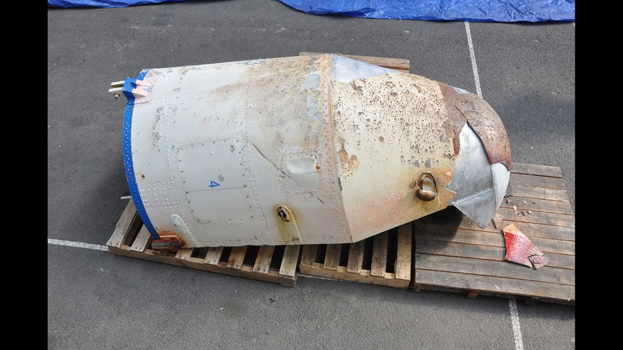 The South Korean Defense Ministry provided this photo of an object it believes to be part of a North Korean rocket on Tuesday, February 9. The debris was pulled from the sea southwest of Jeju Island shortly after Pyongyang announced it had successfully launched an earth observation satellite into orbit. North Korea <a href="http://www.cnn.com/2016/02/09/asia/north-korea-rocket-launch/" target="_blank">fired the rocket</a> despite warnings from a number of countries that claimed the satellite launch was a front for a long-range missile test.