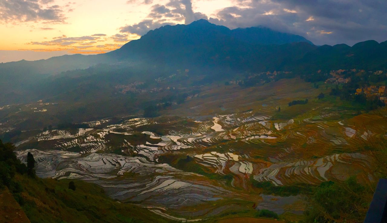 The cascading rice terraces of Honghe Hani are among Yunnan's attractions.