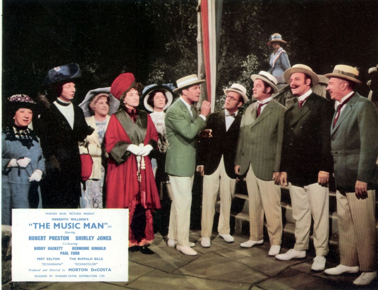 The Buffalo Bills, a quartet from Buffalo, New York, that won a gold medal at an international barbershop competition in 1950, was tapped to appear on Broadway in the original 1957 stage production of "The Music Man." They reprised their role in the 1962 movie version of the musical.