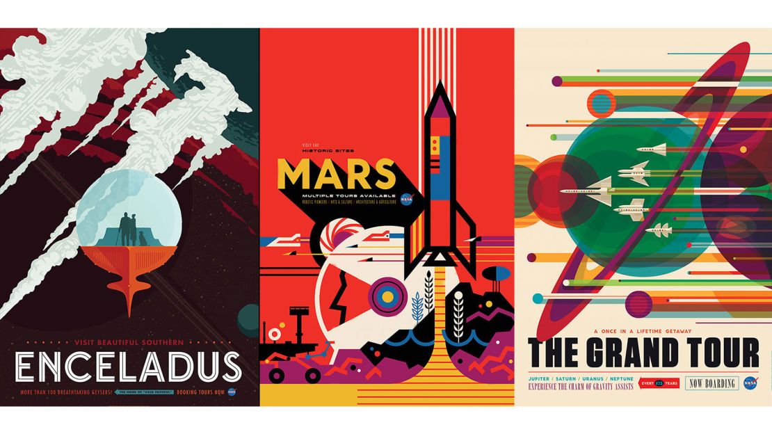 Three of the posters were created by design studio Invisible Creature.