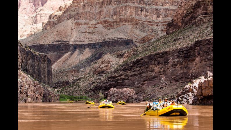 A lottery system determines the lucky 30,000 permitted to raft the Colorado through Arizona's Grand Canyon each year. 