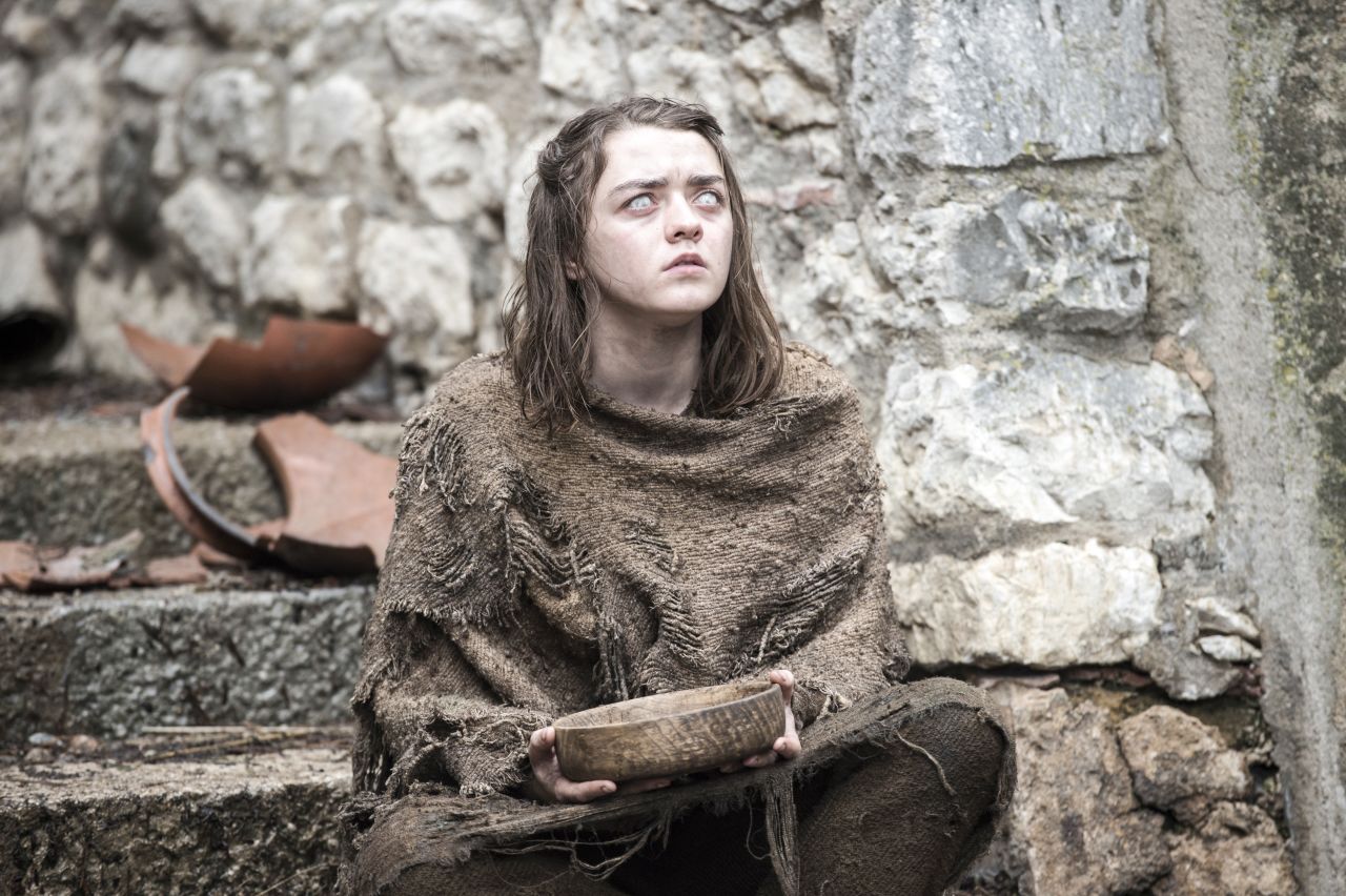 Will a blind Arya Stark (Maisie Williams) continue her training after disobeying orders from the Faceless Men in Braavos? Mentor Jaqen H'ghar says she will get only one more chance.