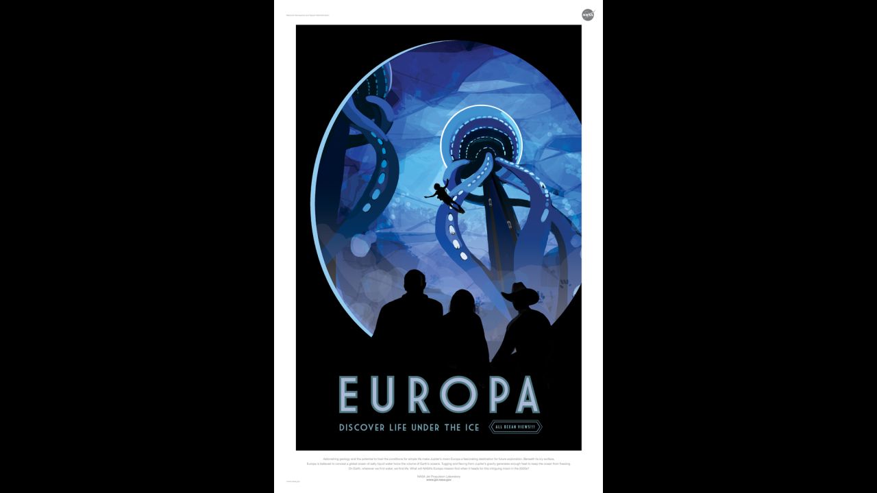 Jupiter's icy moon <a href="http://www.nasa.gov/press-release/nasa-s-europa-mission-begins-with-selection-of-science-instruments" target="_blank" target="_blank">Europa</a> is believed to conceal a global ocean of salty liquid water twice the volume of Earth's oceans. 