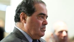 Supreme Court Justice Antonin Scalia waits to be introduced to speak on October 2, 2012, in Washington, D.C.