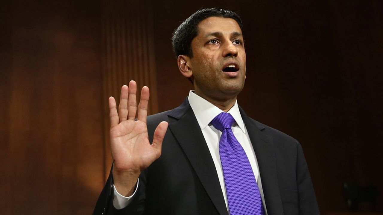WASHINGTON, DC - APRIL 10:  Principal Deputy Solicitor General of the United States Srikanth Srinivasan is sworn in before testifying to the Senate Judiciary Committee on Capitol Hill April 10, 2013 in Washington, DC. (Photo by Chip Somodevilla/Getty Images)
