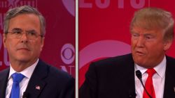 CBS gop debate trump bush split 0213 01