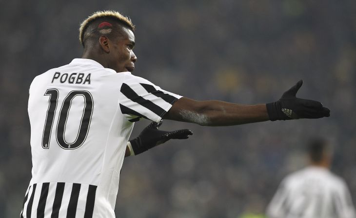 Juventus midfielder Paul Pogba shows off a special haircut for Valentine's Day.