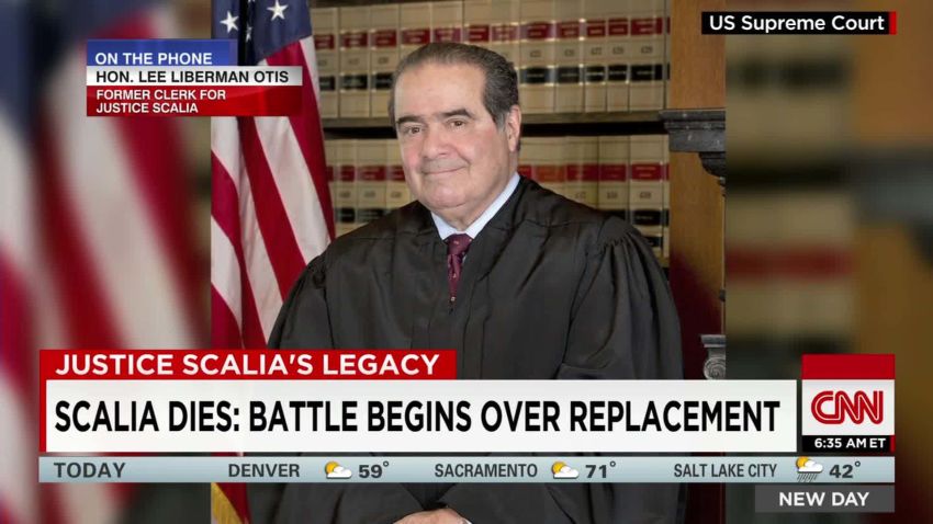 Former clerk: Death of Scalia "an enormous loss"   _00004629.jpg
