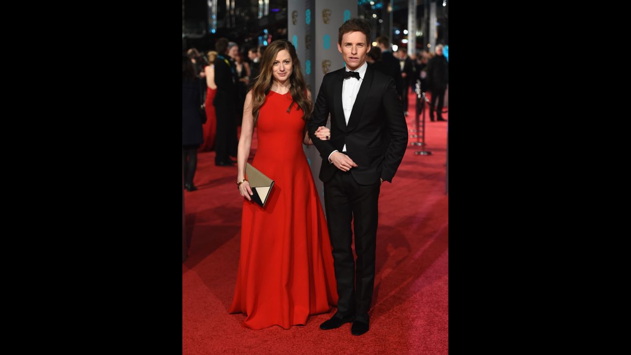 Hannah Bagshawe and Eddie Redmayne