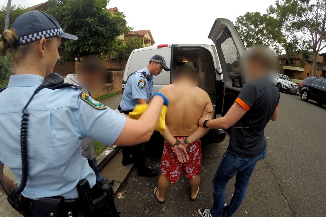 Australian police make arrests in relation to the transpotation and manufacture of large quanities of 'ice'.