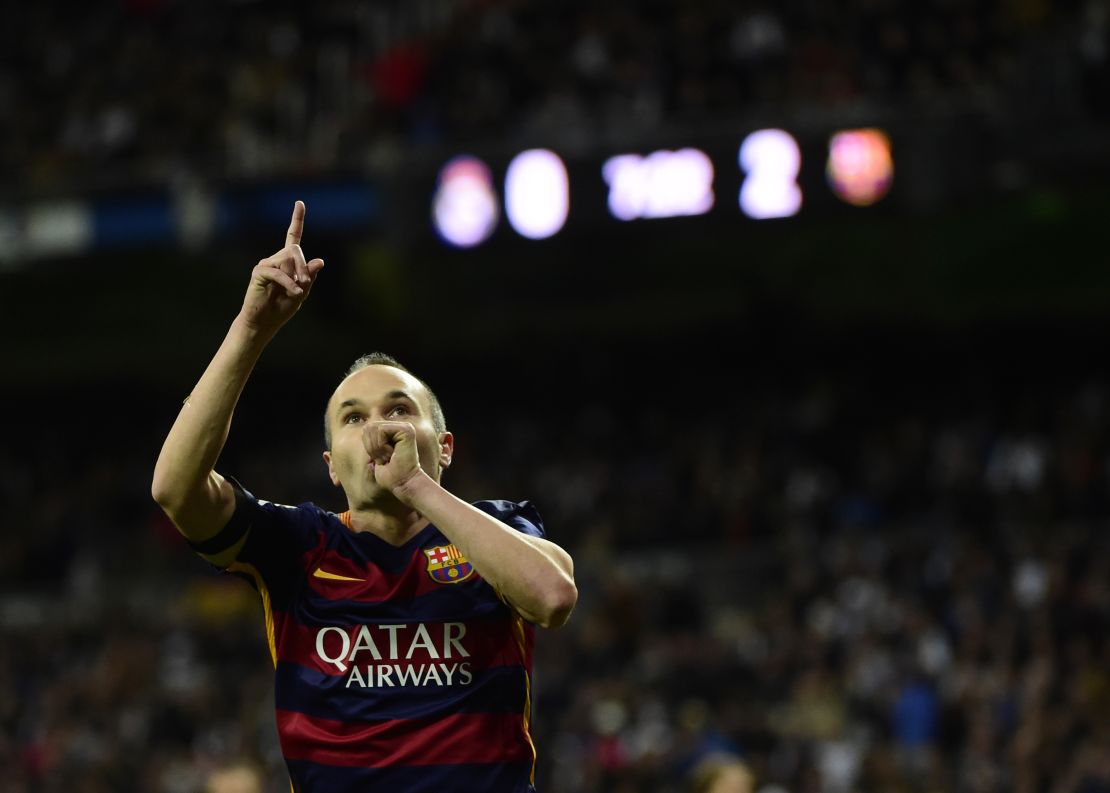 Iniesta scored the winning goal in the 2010 World Cup final.