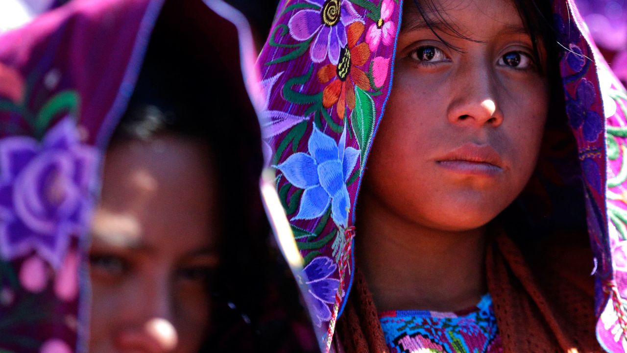 Indigenous women attend Mass in San Cristobal de las Casas.
