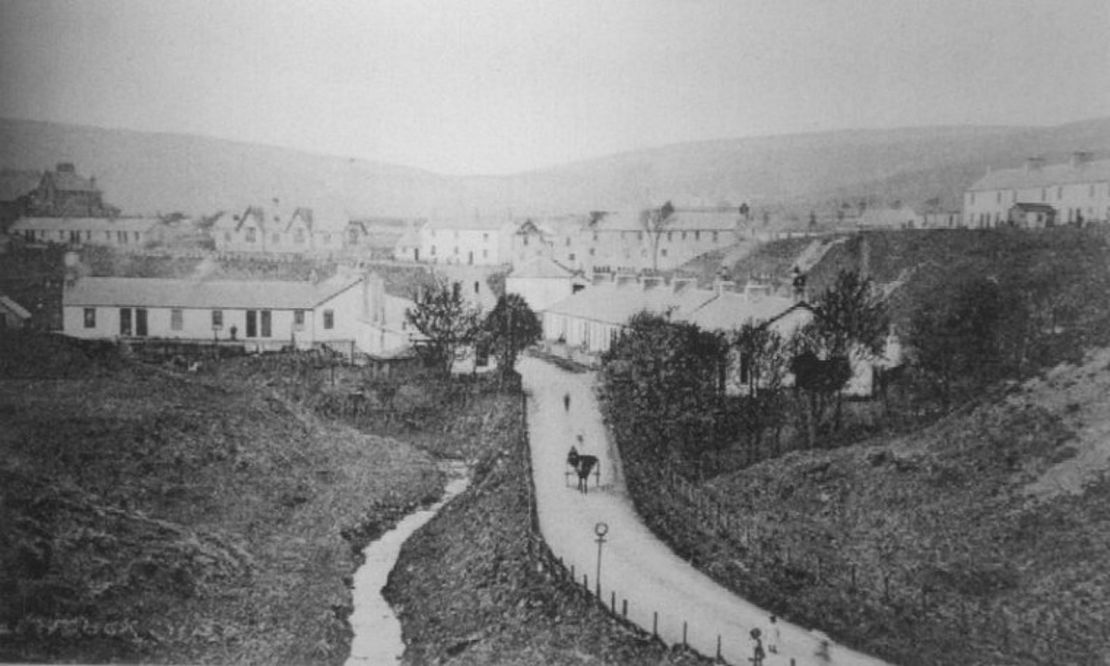 The village of Glenbuck pictured in its heyday.