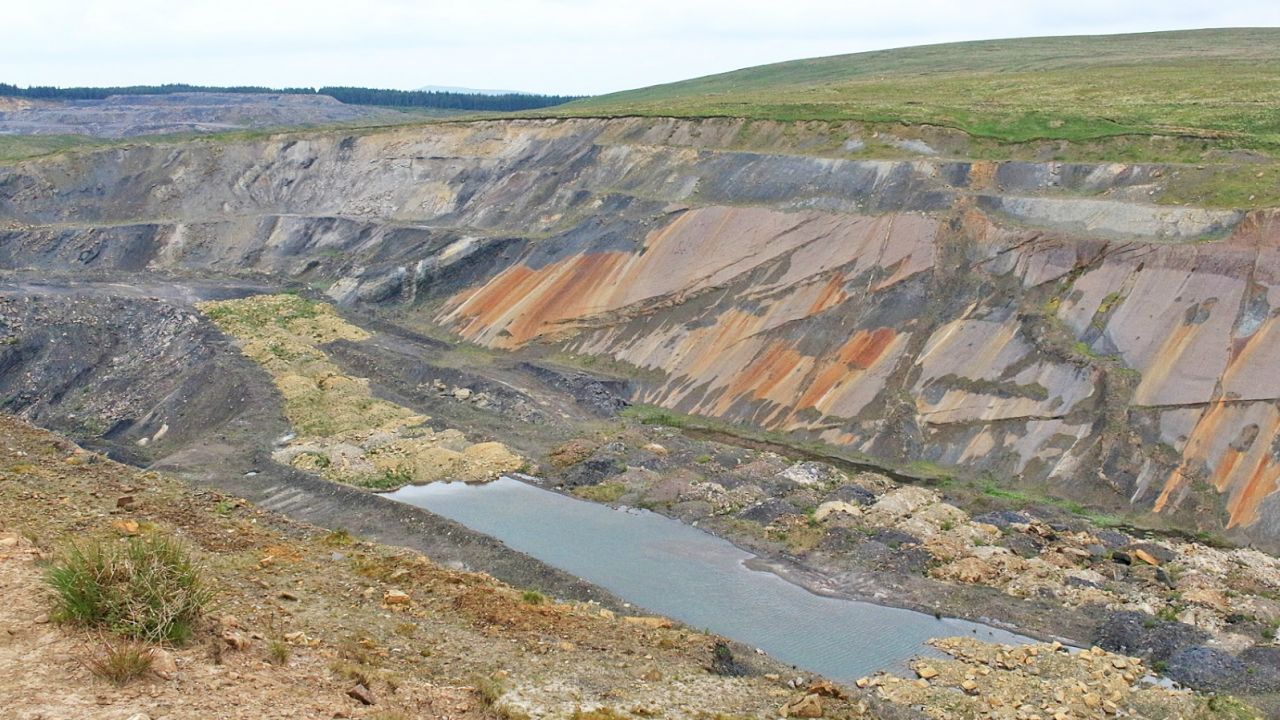 How the site of the Spireslack mine near Glenbuck looks today.