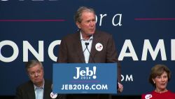 George W Bush Jeb Bush Rally North Charleston South Carolina 0215 01
