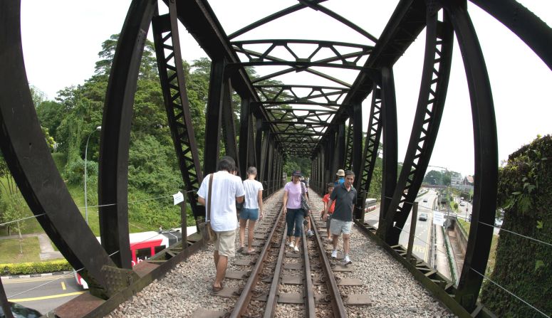 The route once connected the Tanjong Pagar Railway Terminal in the south of Singapore to Malaysia.