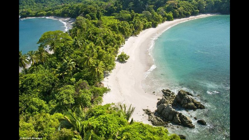 The beach in Costa Rica's Manuel Antonio National Park comes in at No. 15. The park's diverse wildlife is a big reason.