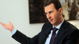 Syrian President Bashar al-Assad in Damascus on February 11, 2016.