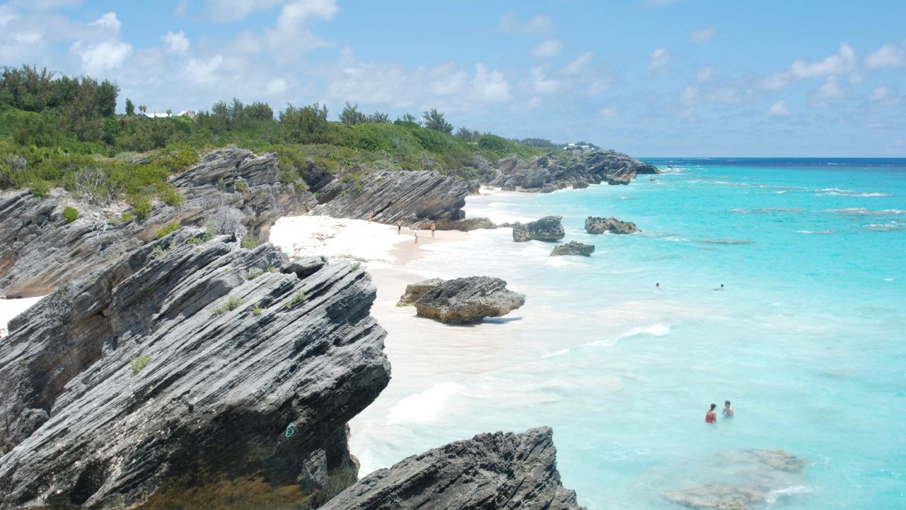 Bermuda's Horseshoe Bay Beach in Southampton Parish has the "cleanest, softest pink sand."