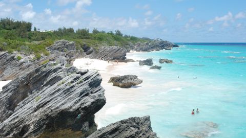 Only a seven hour flight from London Gatwick and 90 minutes from New York City, the local Bermuda government is hoping the 2017 America's Cup will give its economy a boost after five years of recession. Here's a shot of Horseshoe Bay Beach, voted one of the best beaches in the world by the likes of Conde Nast and TripAdvisor.  