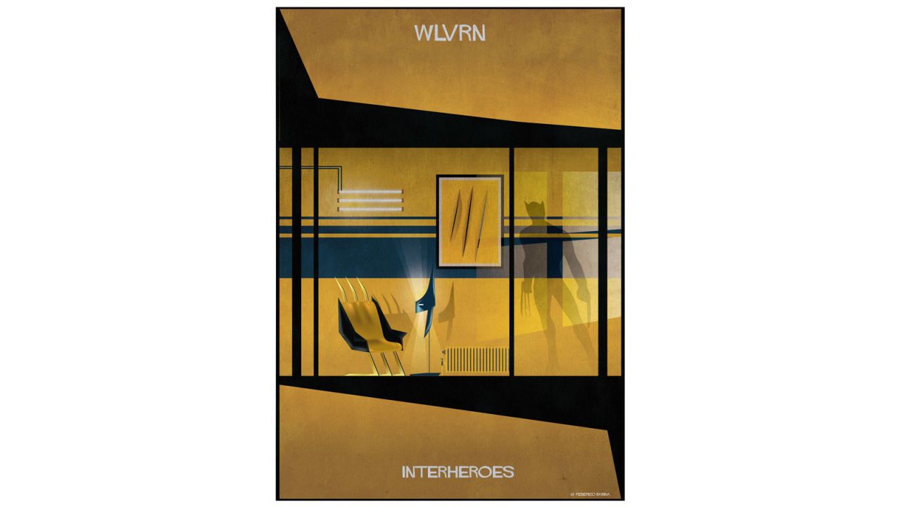Italian artist Federico Babina has created a series of illustrations titled 'Interheroes'
