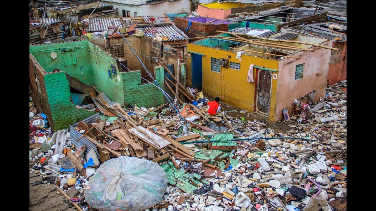 Some of the hardest hit places were the slum areas like Saidapet