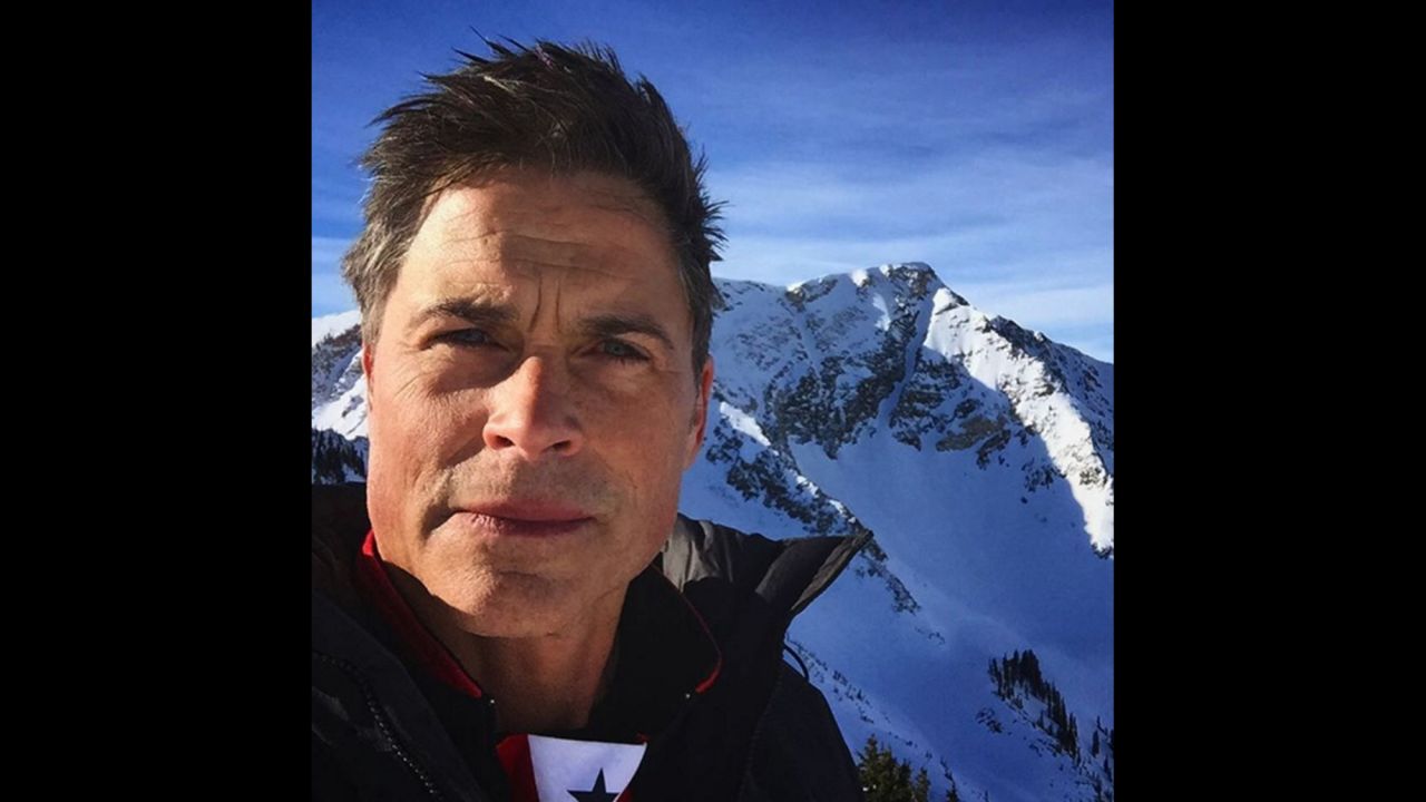 Actor Rob Lowe takes a selfie at the Snowbird Mountain Resort in Utah on Wednesday, February 10. "Back to the spot of many adventures," <a href="https://www.instagram.com/p/BBnmw09kqo1/" target="_blank" target="_blank">he said on Instagram.</a> "Been hitting this mountain since 1976."