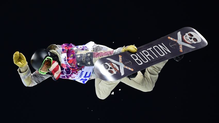 US Shaun White competes in the Men's Snowboard Halfpipe Final at the Rosa Khutor Extreme Park during the Sochi Winter Olympics on February 11, 2014.           AFP PHOTO / JAVIER SORIANO        (Photo credit should read JAVIER SORIANO/AFP/Getty Images)