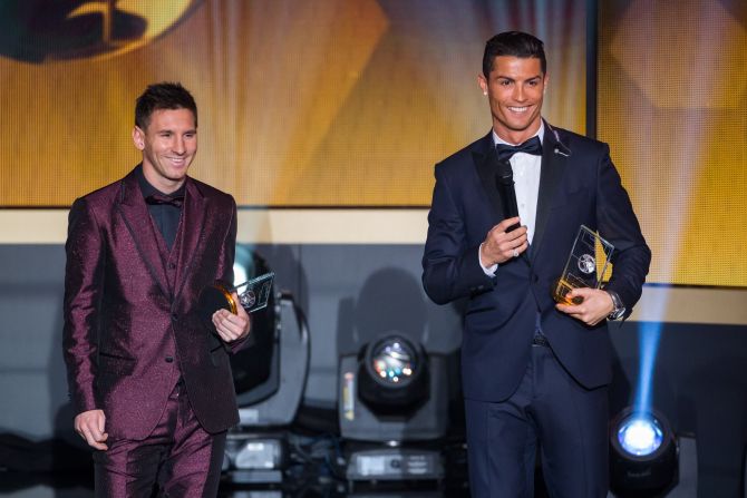 The pair have won seven World Footballer of the Year crowns between them, Messi currently ahead with four to his name. There's no suggestion of them leaving La Liga just yet, but both have hinted in the past that they would be keen to move Stateside at some point.