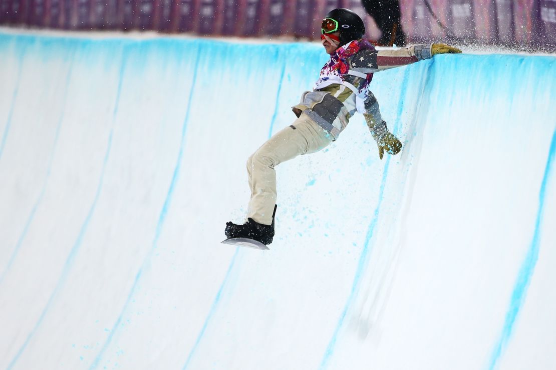 White crashed on his first run in Sochi and finished fourth.