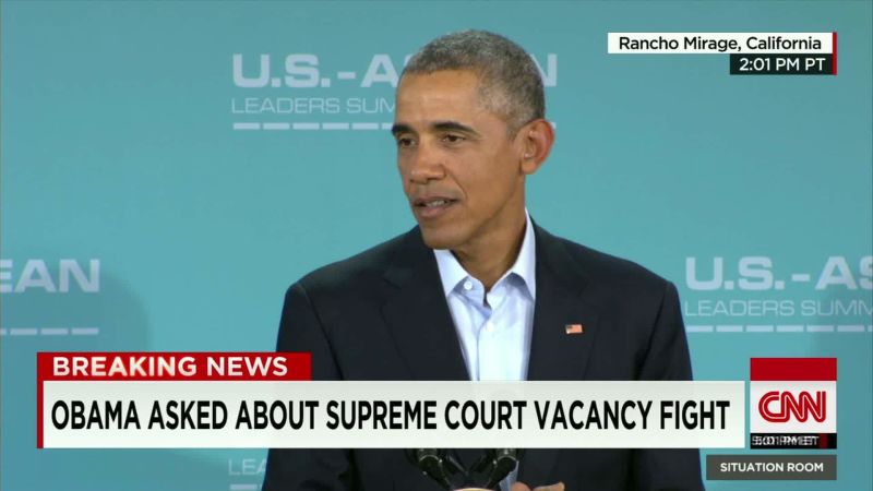 Obama: SCOTUS Nominee Will Be 'indisputably' Qualified | CNN Politics