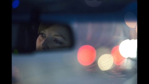 Klein tears up in the car as she hears a story on the radio about the plight of sex workers overseas. "Angela doesn't let go of her empathy when she hears about the struggles of others; she connects to it and to them," Busch said. "Her emotional range can go from self-destructive to engaging and compassionate."  