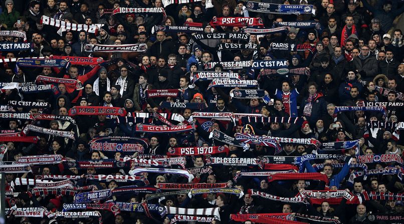 The PSG fans were in full voice with their team having lost just one of its past 37 European home games.
