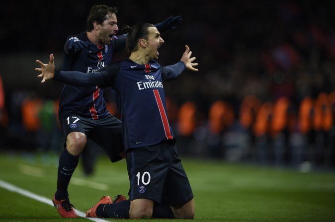 Those fans were soon jumping up and down in delight as Zlatan Ibrahimovic fired the home side ahead with a deflected free kick just six minutes before the interval.