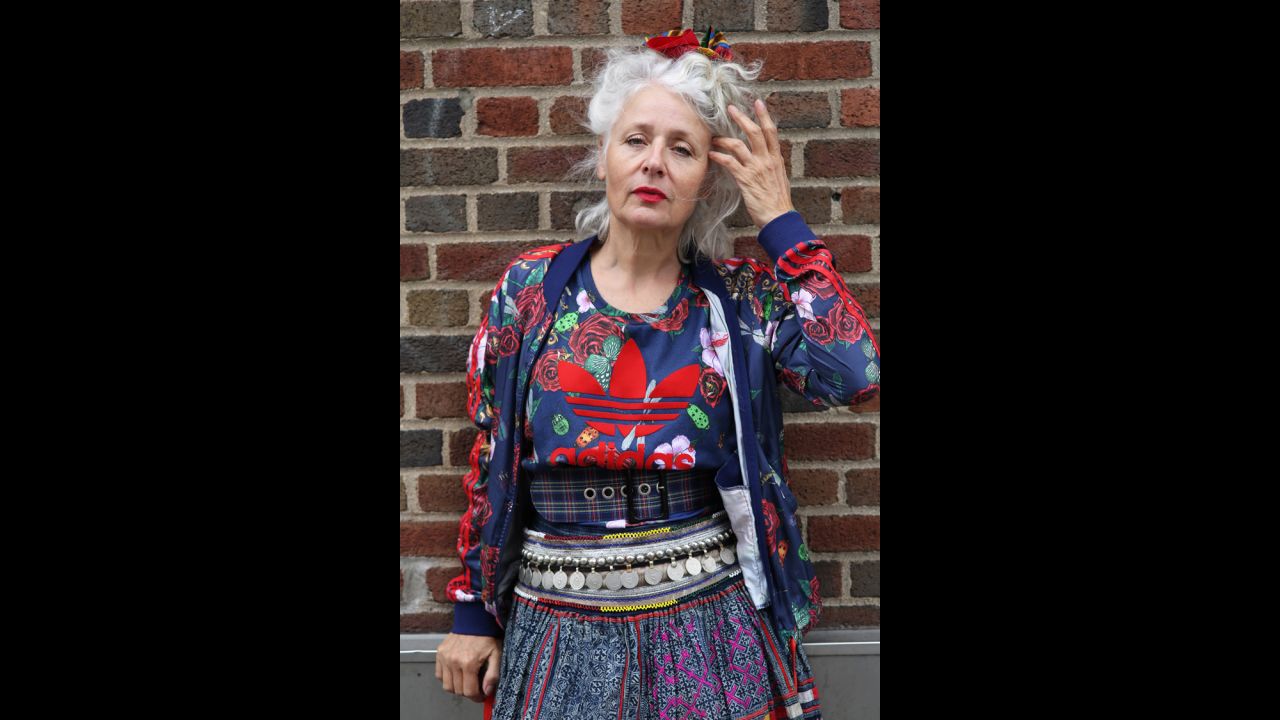 Sarah-Jane Adams, 60, is one of the fashionable people featured in Ari Seth Cohen's new photo book "Advanced Style: Older and Wiser." Many of the photos come with first-person accounts from the subject. "My wrinkles do not scare me," Adams says in the book. "I see them as a badge of honor and a mark of roads traveled and experiences had. Why would I not be proud and happy to show them? I am growing into the face I deserve and a face that reflects who I am and what I have been."