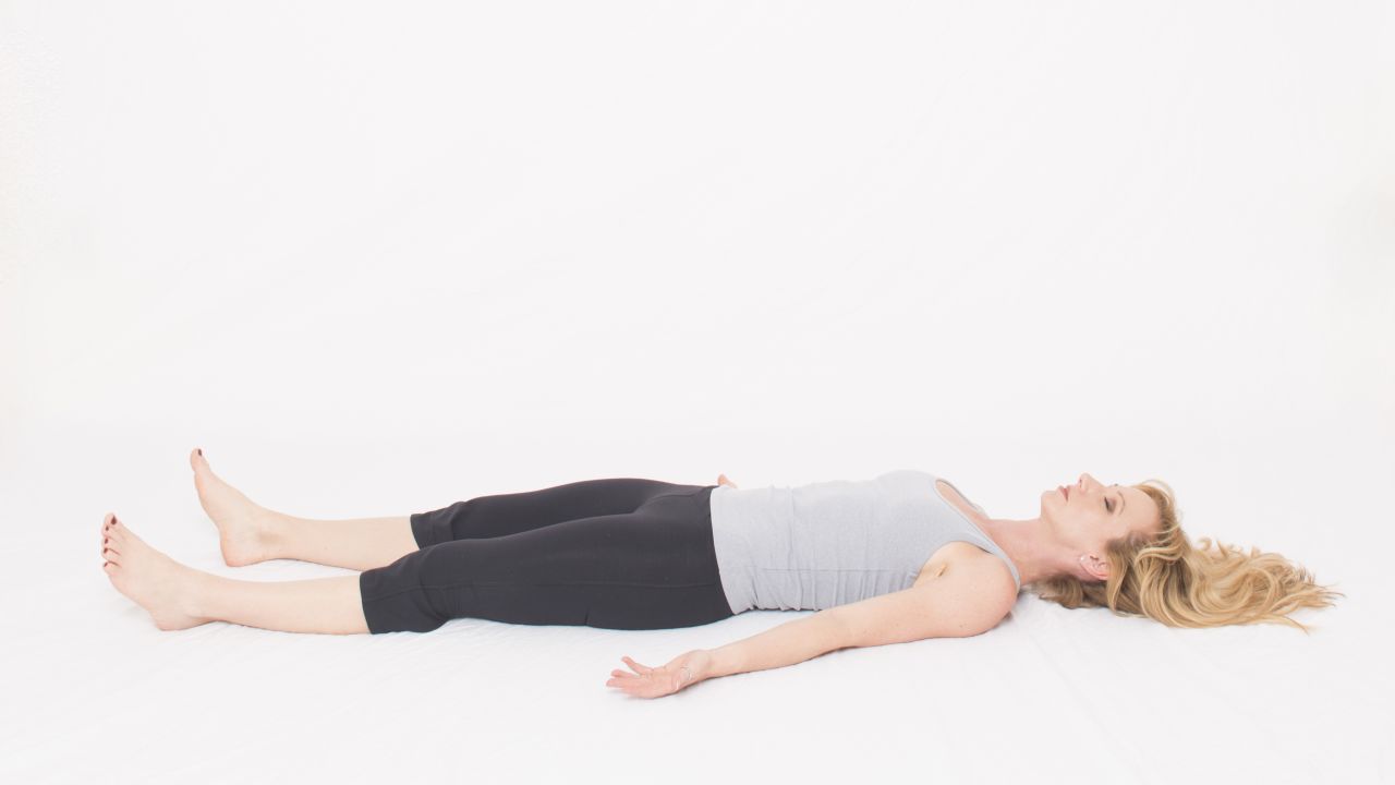 Close your eyes and focus your attention at the top your head. Breathe in and out.