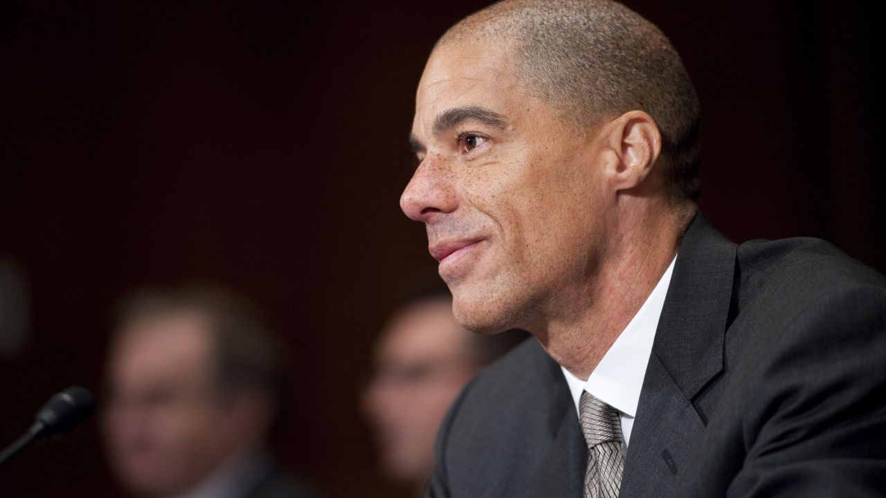Paul Watford, nominee to be U.S. circuit judge for the Ninth Circuit, is sworn in before testifying at his confirmation hearing in the Senate Judiciary Committee on Tuesday, Dec. 13, 2011.
