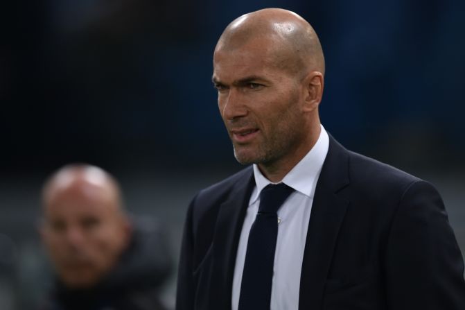 Zinedine Zidane, the Real Madrid manager, played in Italy with Juventus. He was taking charge of his first ever Champions League tie.