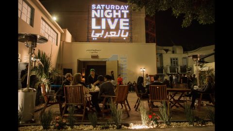 "Saturday Night Live in Arabic" is performed in the shadow of the Great Pyramids of Giza at Studio Misr, Egypt's oldest production house.