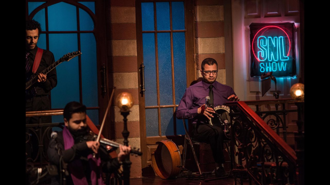 "SNL in Arabic" has a house band, which, unlike the New York show, features a violinist.