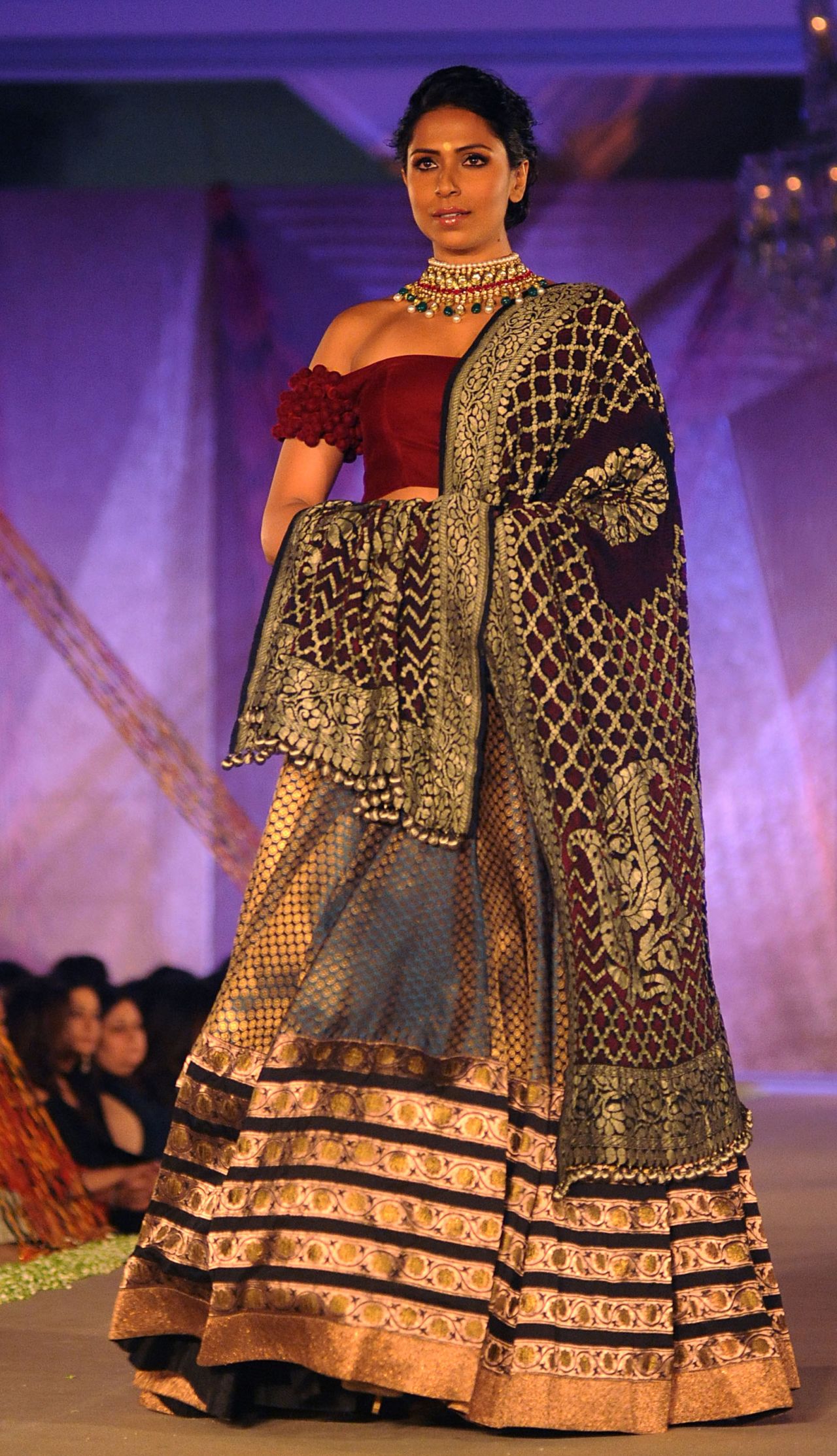 The collection is elegant, modern and rich -- a celebration of where Indian fashion has been, and where it is today.