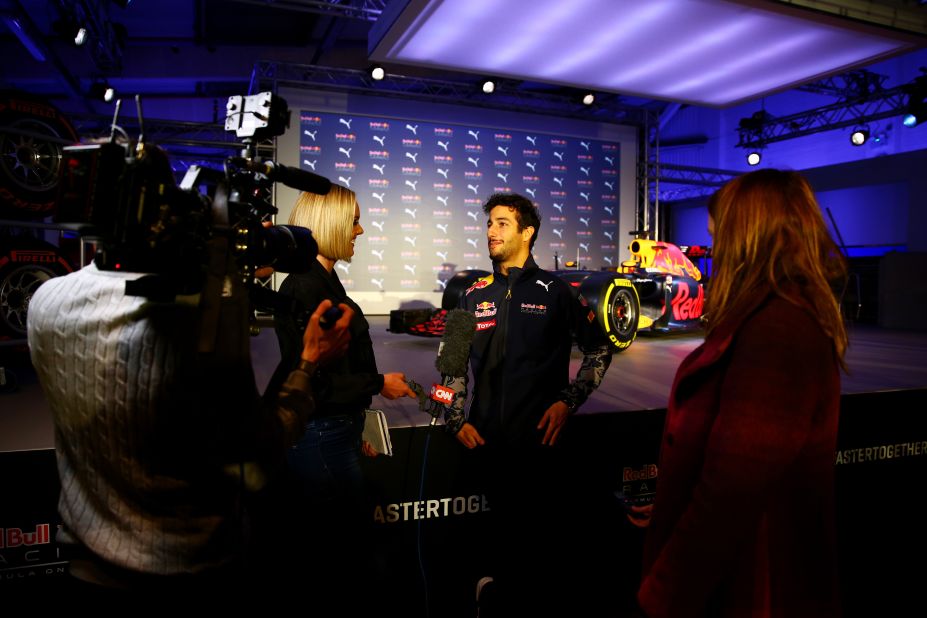 Australian racer Daniel Ricciardo tells CNN the 2016 car has a "stealth, aggressive look." Ricciardo won three races with Red Bull in 2014 and after a fallow 2015 he says: "If I can get one this year that will be a good step in the right direction."